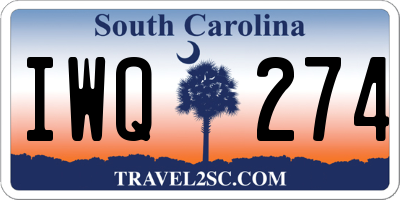 SC license plate IWQ274