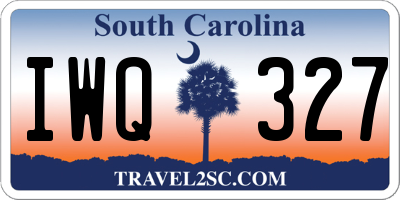 SC license plate IWQ327