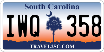 SC license plate IWQ358
