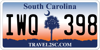 SC license plate IWQ398