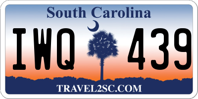 SC license plate IWQ439