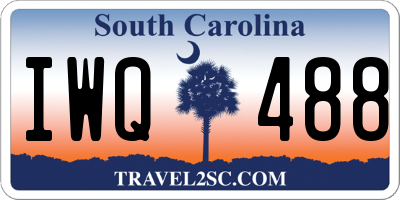 SC license plate IWQ488