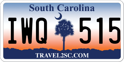 SC license plate IWQ515