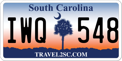 SC license plate IWQ548