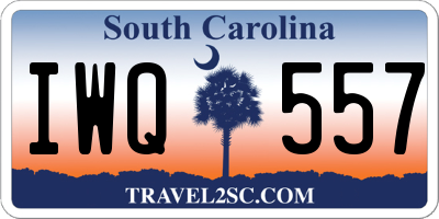 SC license plate IWQ557