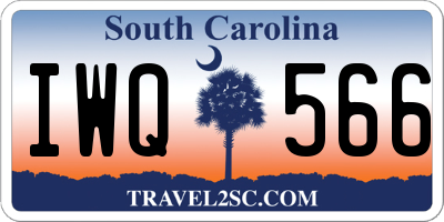 SC license plate IWQ566