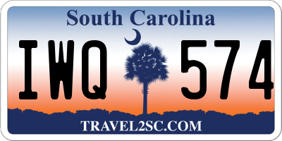 SC license plate IWQ574
