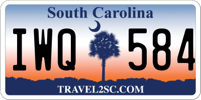 SC license plate IWQ584