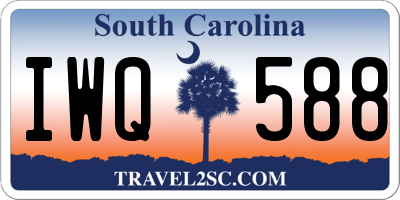 SC license plate IWQ588