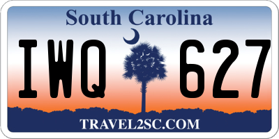 SC license plate IWQ627