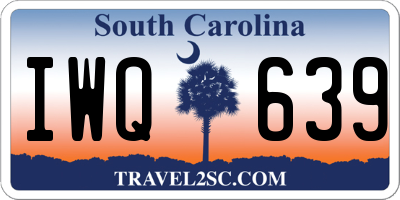 SC license plate IWQ639