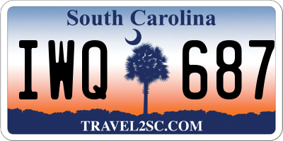 SC license plate IWQ687