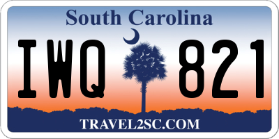 SC license plate IWQ821