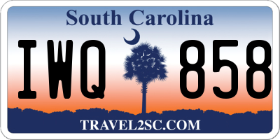 SC license plate IWQ858