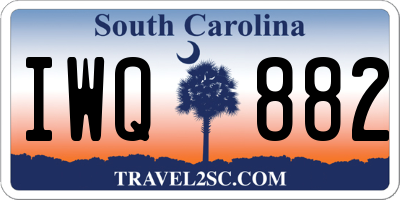 SC license plate IWQ882