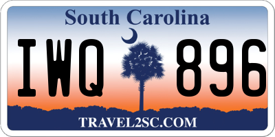 SC license plate IWQ896