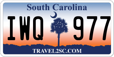 SC license plate IWQ977