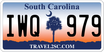 SC license plate IWQ979