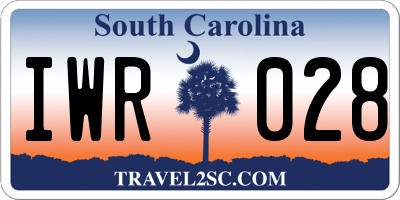 SC license plate IWR028