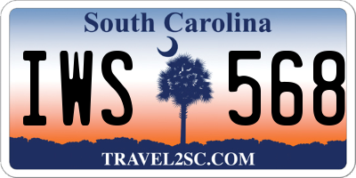 SC license plate IWS568