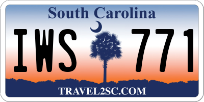 SC license plate IWS771