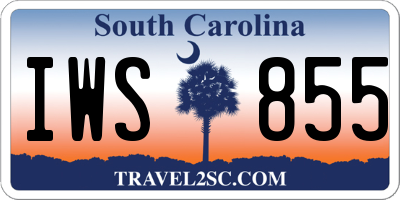 SC license plate IWS855
