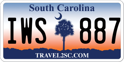 SC license plate IWS887