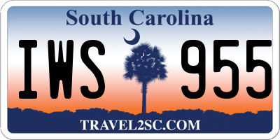 SC license plate IWS955