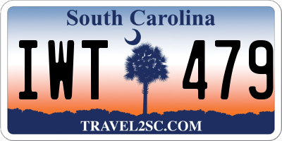 SC license plate IWT479