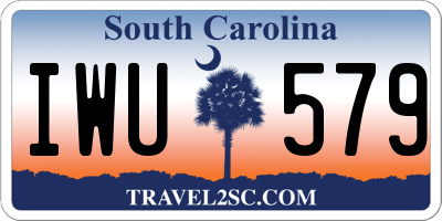 SC license plate IWU579