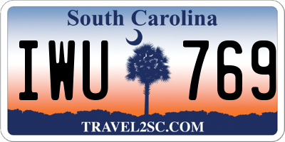 SC license plate IWU769
