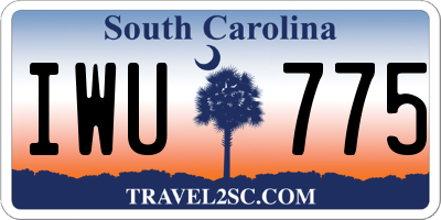 SC license plate IWU775