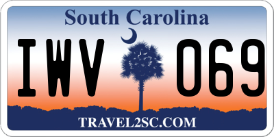 SC license plate IWV069