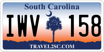 SC license plate IWV158