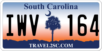 SC license plate IWV164