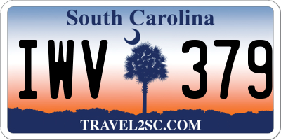 SC license plate IWV379