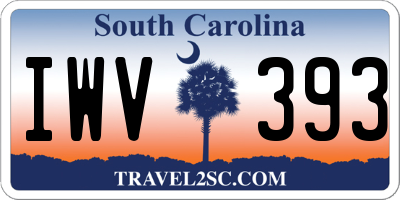 SC license plate IWV393