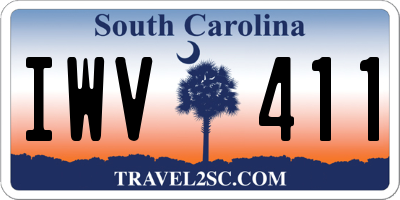 SC license plate IWV411