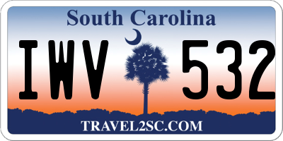 SC license plate IWV532