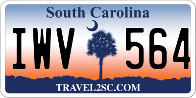 SC license plate IWV564