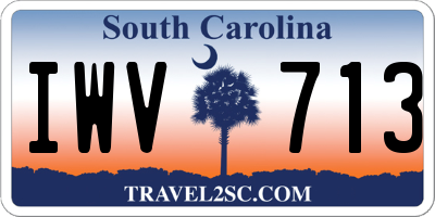 SC license plate IWV713