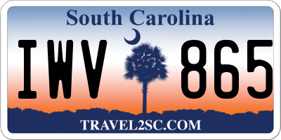 SC license plate IWV865