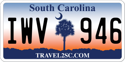 SC license plate IWV946