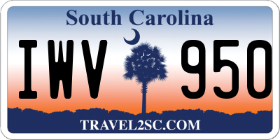 SC license plate IWV950