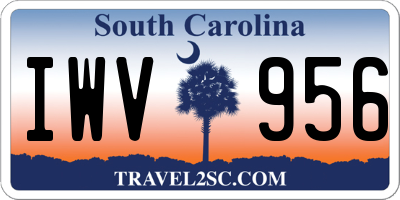 SC license plate IWV956