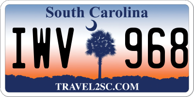 SC license plate IWV968
