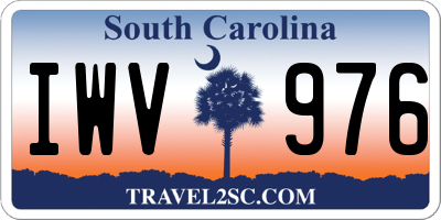 SC license plate IWV976