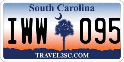 SC license plate IWW095