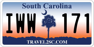 SC license plate IWW171