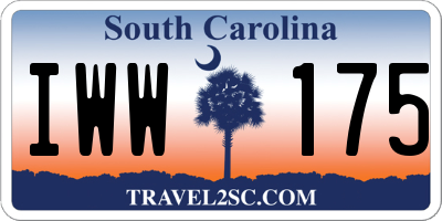 SC license plate IWW175